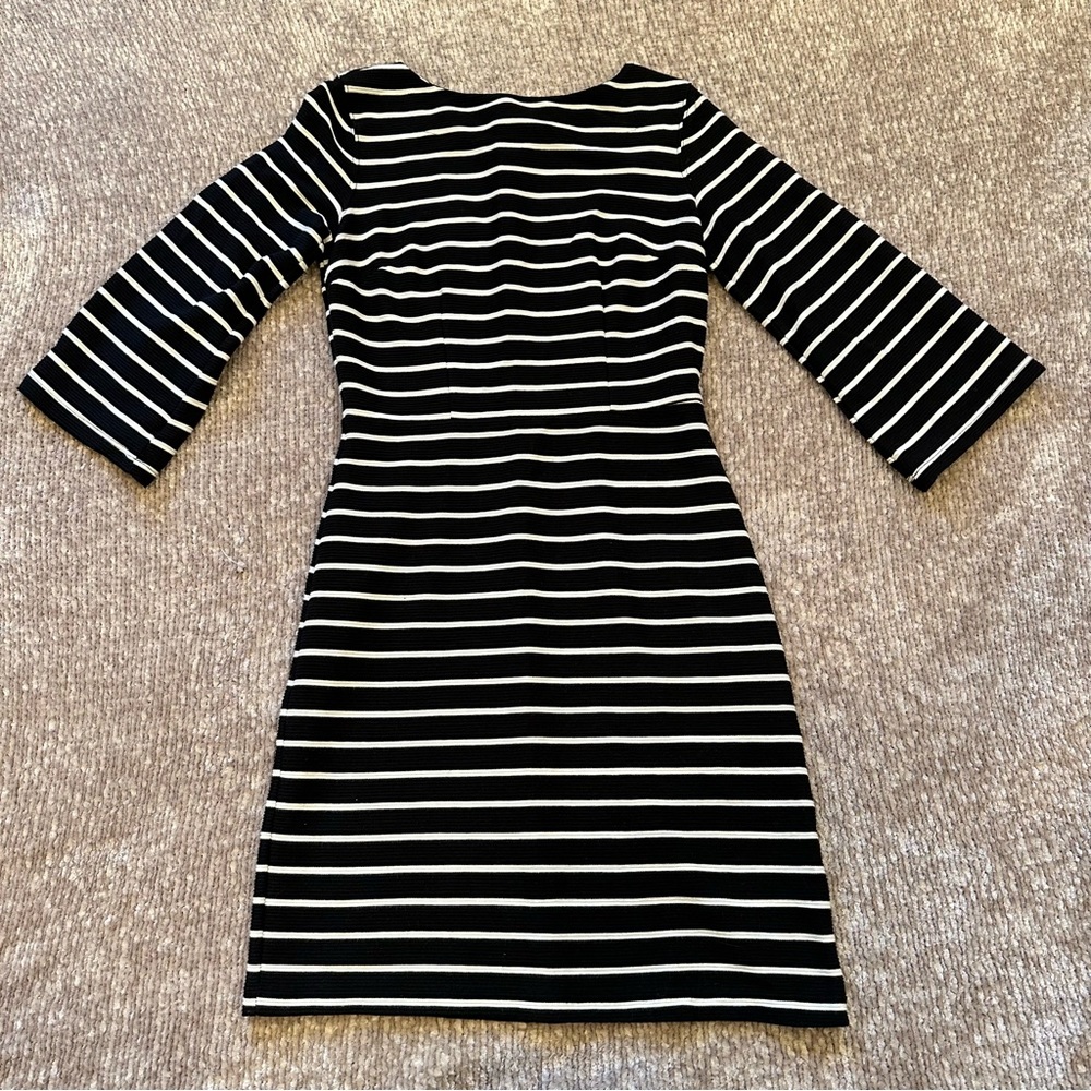 Old Navy Black & White Stripe Dress